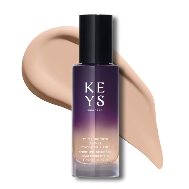 Keys Soulcare It's Like Skin 2In1 Concealer + Tint, Brightens Blurs with Niacinamide Squalane