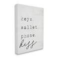 thumbnail image 1 of Stupell Industries Keys Wallet Phone Kiss Phrase Distressed Typewriter ,24 x 30,Designed by Daphne Polselli, 1 of 3