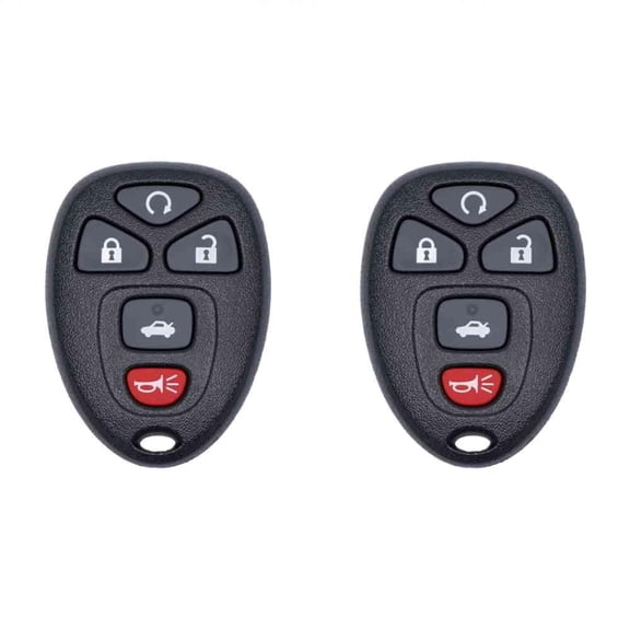 Keys4Less Car Key Fob Keyless Entry Remote for Buick Lucerne 2006-2011 FCC OUC60270 OUC60221 Part Number 10337867 15912860 20935331 22952176 Pack of 2