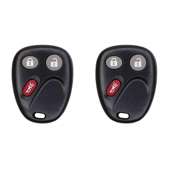 Keys4Less Car Key Fob Keyless Entry Remote for Cadillac Escalade 2004 FCC LHJ011 Part Number 21997127 15132197 15132198 10377295 22730827 15186203 2 Pack