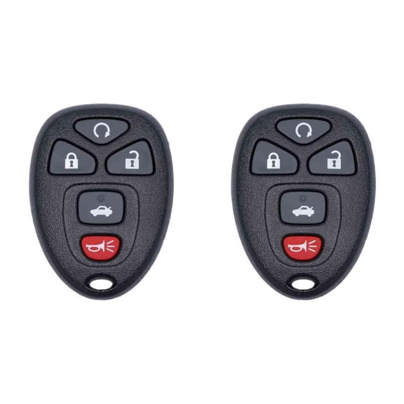 Keys4Less Car Key Fob Keyless Entry Remote for Buick LaCrosse 2005-2009 FCC KOBGT04A Part Number 22733524 Pack of 2