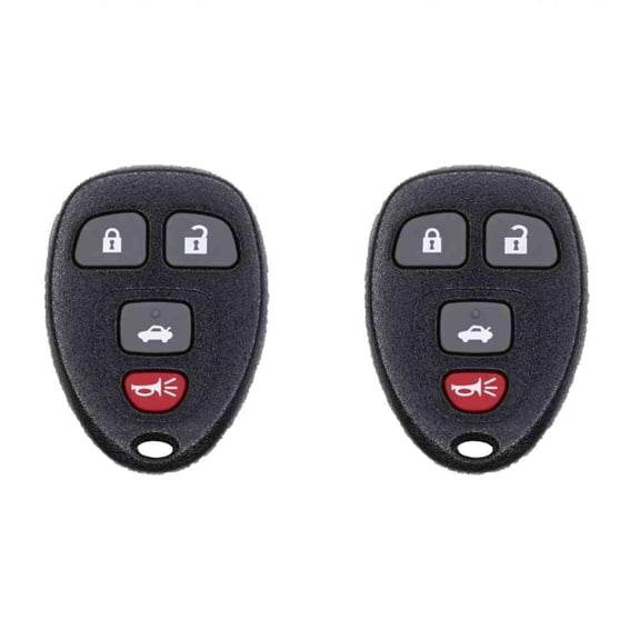 Keys4Less Car Key Fob Keyless Entry Remote for Buick LaCrosse 2006-2009 FCC KOBGT04A Part Number 15252034 Pack of 2