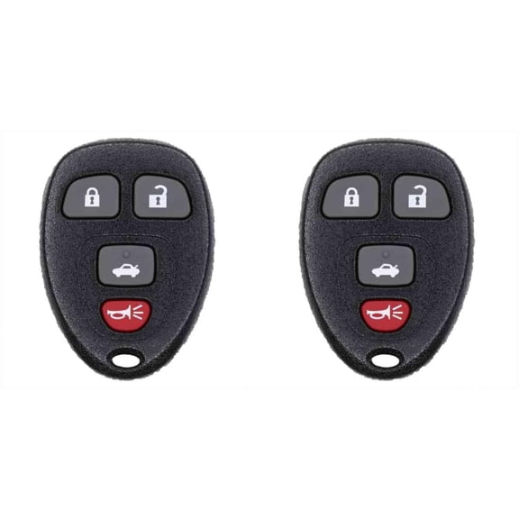 Keys4Less Car Key Fob Keyless Entry Remote for Buick LaCrosse 2007 FCC KOBGT04A Part Number 15252034 - 2 Pack