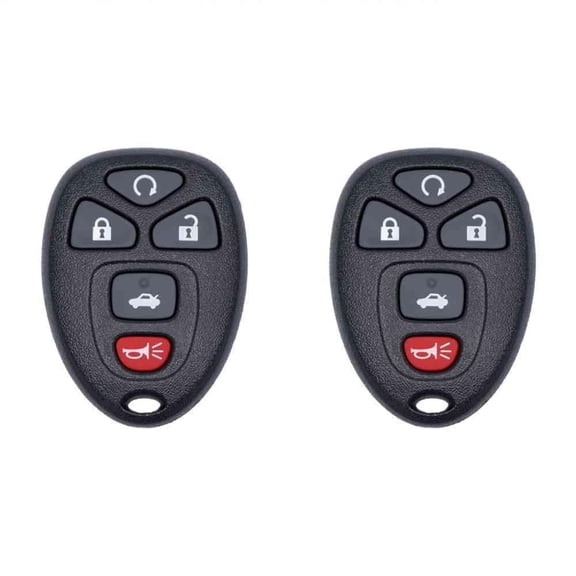Keys4Less Car Key Fob Keyless Entry Remote for Buick LaCrosse 2007 FCC KOBGT04A Part Number 22733524 Pack of 2