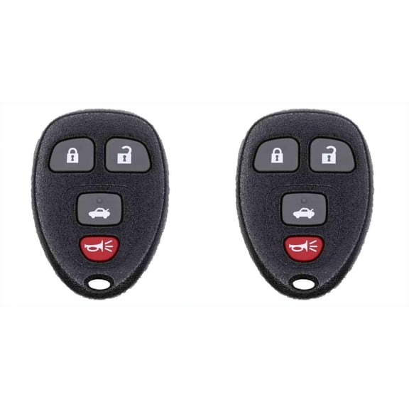 Keys4Less Car Key Fob Keyless Entry Remote for Buick LaCrosse 2008 FCC KOBGT04A Part Number 15252034 - 2 Pack