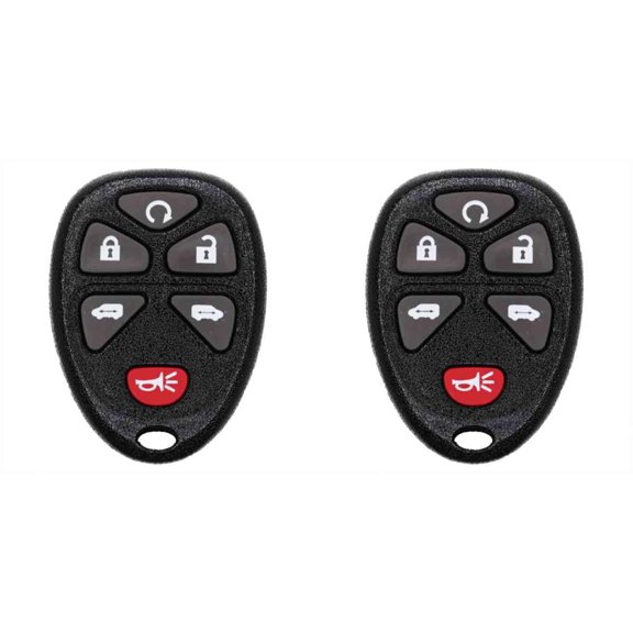 Keys4Less Car Key Fob Keyless Entry Remote for Chevrolet HHR 2006 FCC KOBGT04A Part Number 15114376 - 2 Pack