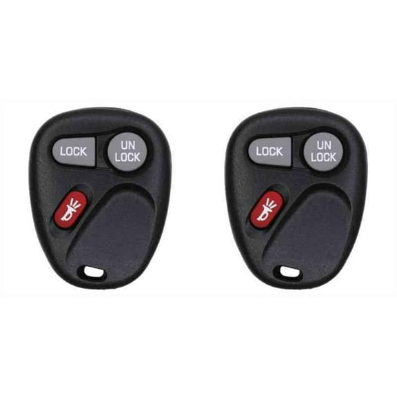 Keys4Less Car Key Fob Keyless Entry Remote for GMC Yukon 2002 FCC KOBLEAR1XT Part Number 15042968 Pack of 2