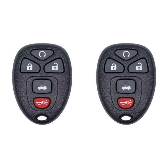 Keys4Less Car Key Fob Keyless Entry Remote for Pontiac Grand 2005 Prix FCC KOBGT04A Part Number 22733524 Pack of 2