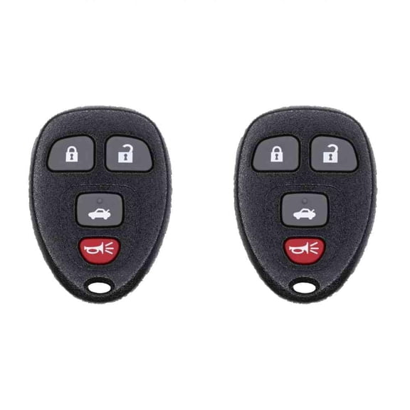Keys4Less Car Key Fob Keyless Entry Remote for Pontiac Grand 2008 Prix FCC KOBGT04A Part Number 15252034 Pack of 2