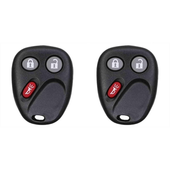 Keys4Less Car Key Fob Keyless Entry Remote for Saab 9-7X 2006 FCC MYT3X6898B Part Number 15008008 15008009 - 2 Pack