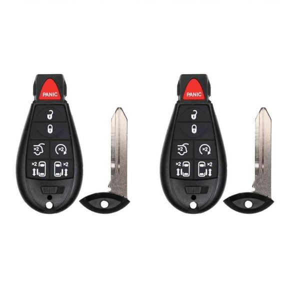 Keys4Less Key Fob Replacement for 2008-2020 Dodge Grand Caravan FCC IYZ-C01C IYZC01C Part Number 56046708 56046708AG 56046709 56046709AG Pack of 2