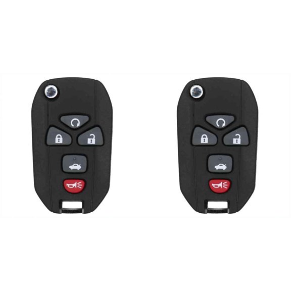 Keys4Less Replacement Flip Key Fob for Buick LaCrosse 2008 FCC KOBGT04A Part Number 15252034 - 2 Pack