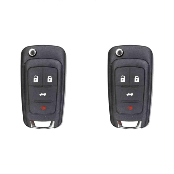 Keys4Less Replacement Flip Key Fob for Buick Regal 2017 FCC OHT01060512 Part Number 13504204 13500226 13504200 Pack of 2