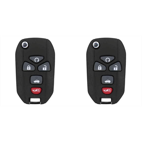 Keys4Less Replacement Flip Key Fob for Chevrolet Malibu 2006-2012 FCC KOBGT04A Part Number 15252034 - 2 Pack