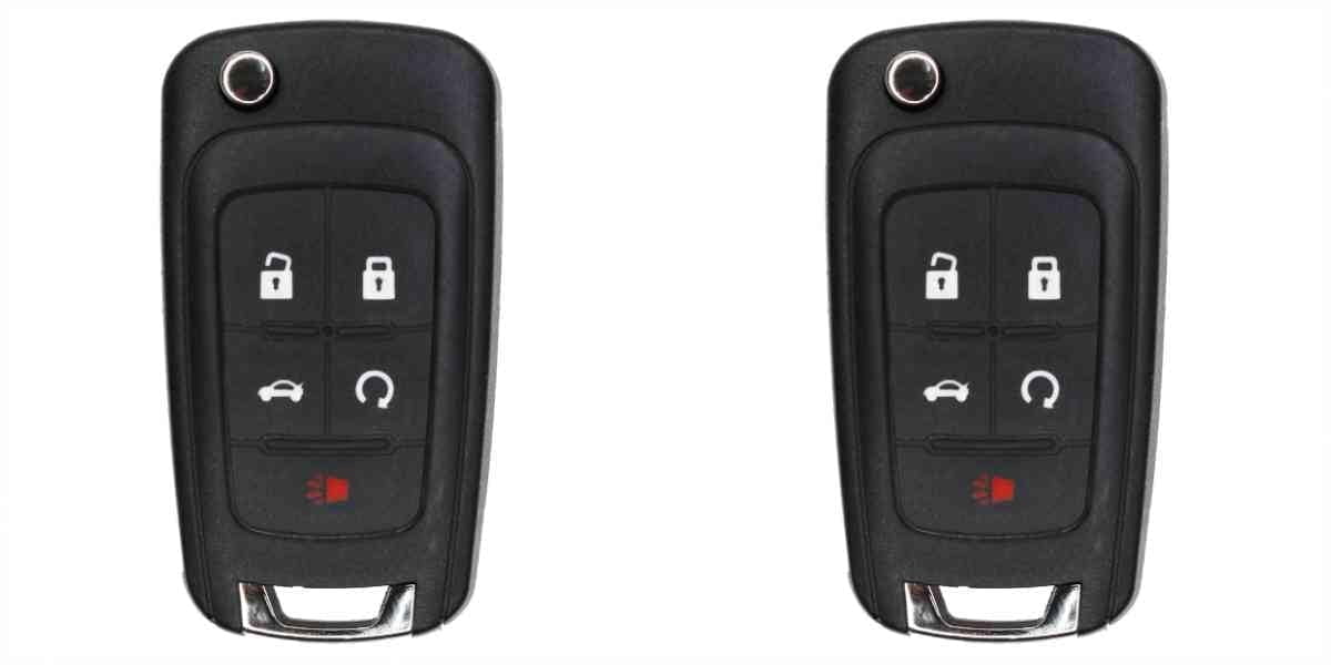 Keys4Less Replacement Flip Key Fob for Chevrolet Sonic 2012-2018 FCC OHT01060512 Part Number 13504199 13574863 20979468 13504259 13504204 - 2 Pack