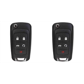 Keys4Less Replacement Flip Key Fob for Chevrolet Sonic 2012-2018 FCC OHT01060512 Part Number 13504199 13574863 20979468 13504259 13504204 - 2 Pack