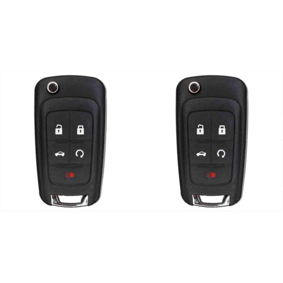 Keys4Less Replacement Flip Key Fob for Chevrolet Sonic 2016 FCC OHT01060512 Part Number 13504199 13574863 20979468 13504259 13504204 - 2 Pack