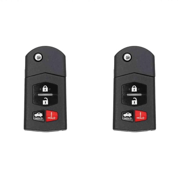 Keys4Less Replacement Flip Key Fob for Mazda RX-8 2007 FCC KPU41788 Part Number 4238A-41524 4238A41524 FF14-67-5RY FF14675RY Pack of 2