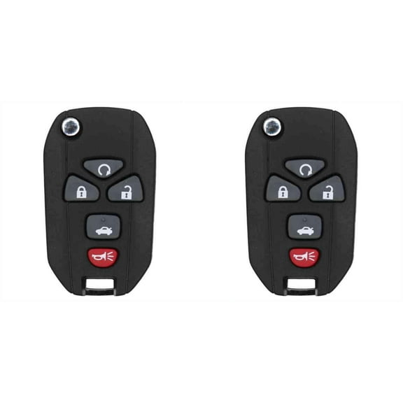 Keys4Less Replacement Flip Key Fob for Pontiac G6 2008 FCC KOBGT04A Part Number 15252034 - 2 Pack