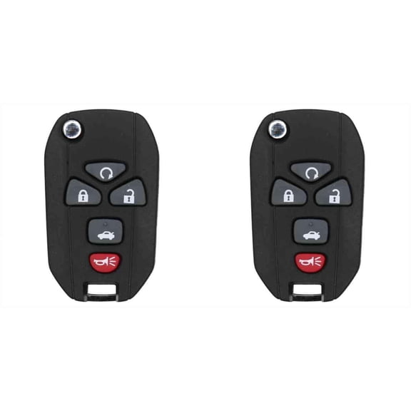 Keys4Less Replacement Flip Key Fob for Pontiac Grand 2006-2008 Prix FCC KOBGT04A Part Number 15252034 - 2 Pack
