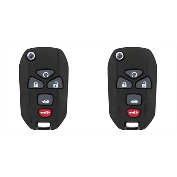 Keys4Less Replacement Flip Key Fob for Pontiac Grand 2008 Prix FCC KOBGT04A Part Number 15252034 - 2 Pack