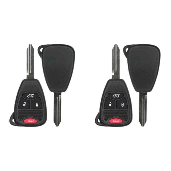 Keys4Less Replacement Keyless Remote Head Key Fob for 2007 Sebring FCC OHT692427AA OHT692713AA Part Number 56040649AC 56040649 05175789AA 05175786AA 05175817AA Pack of 2