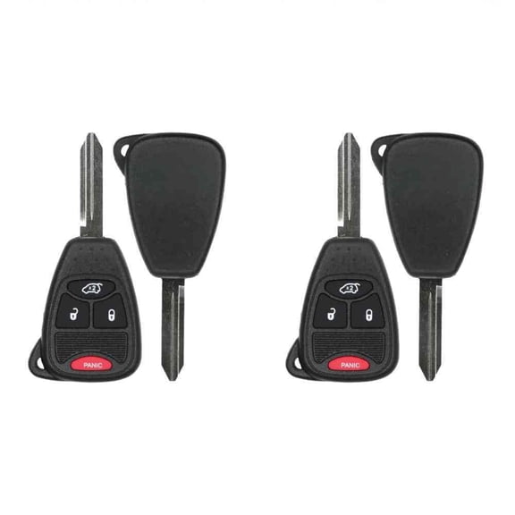 Keys4Less Replacement Keyless Remote Head Key Fob for 2009 Liberty FCC OHT692427AA OHT692713AA Part Number 56040649AC 56040649 05175789AA 05175786AA 05175817AA Pack of 2