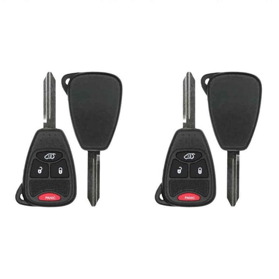 Keys4Less Replacement Keyless Remote Head Key Fob for 2008-2012 Liberty FCC OHT692427AA OHT692713AA Part Number 56040649AC 56040649 05175789AA 05175786AA 05175817AA Pack of 2