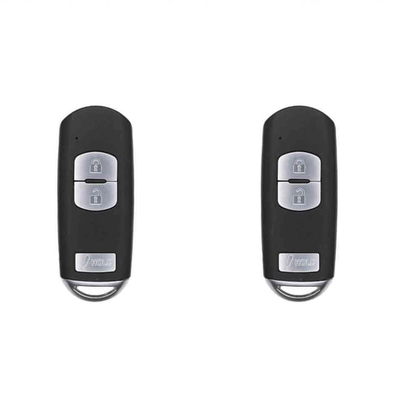 Keys4Less Replacement Smart Key Fob for Mazda 3 Hatchback 2015 FCC WAZSKE13D01 Part Number KDY3-67-5DY KD33-67-5RY KD33675RY Pack of 2