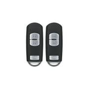 Keys4Less Replacement Smart Key Fob for Mazda CX5 2013-2019 FCC WAZSKE13D01 Part Number KDY3-67-5DY KD33-67-5RY KD33675RY Pack of 2
