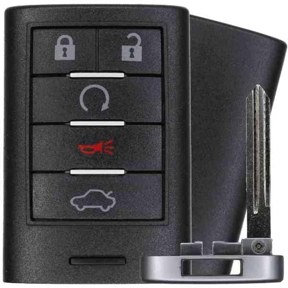 Keys4Less Replcament Smart Key Fob for Cadillac CTS 2010 FCC M3N5WY7777A 2AOKM-GV8 Part Number 25943676 25943677
