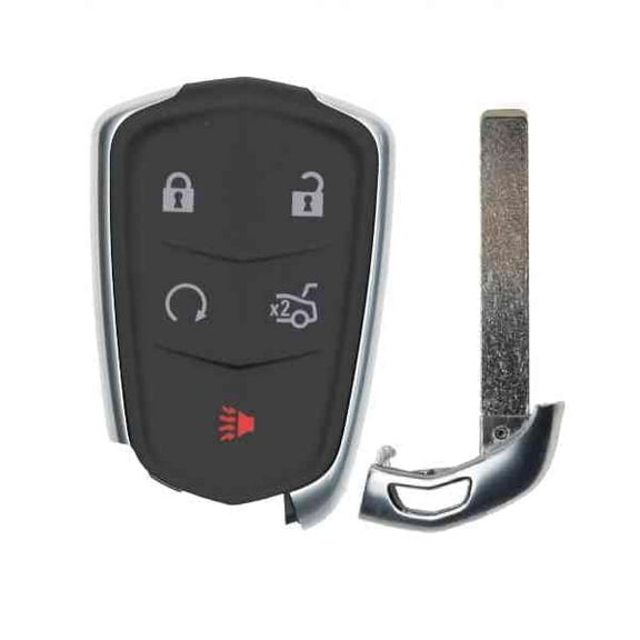 Keys4Less Replcament Smart Key Fob for Cadillac CTS 2014-2019 FCC HYQ2AB 2AOKM-G2AB Part Number 13598537