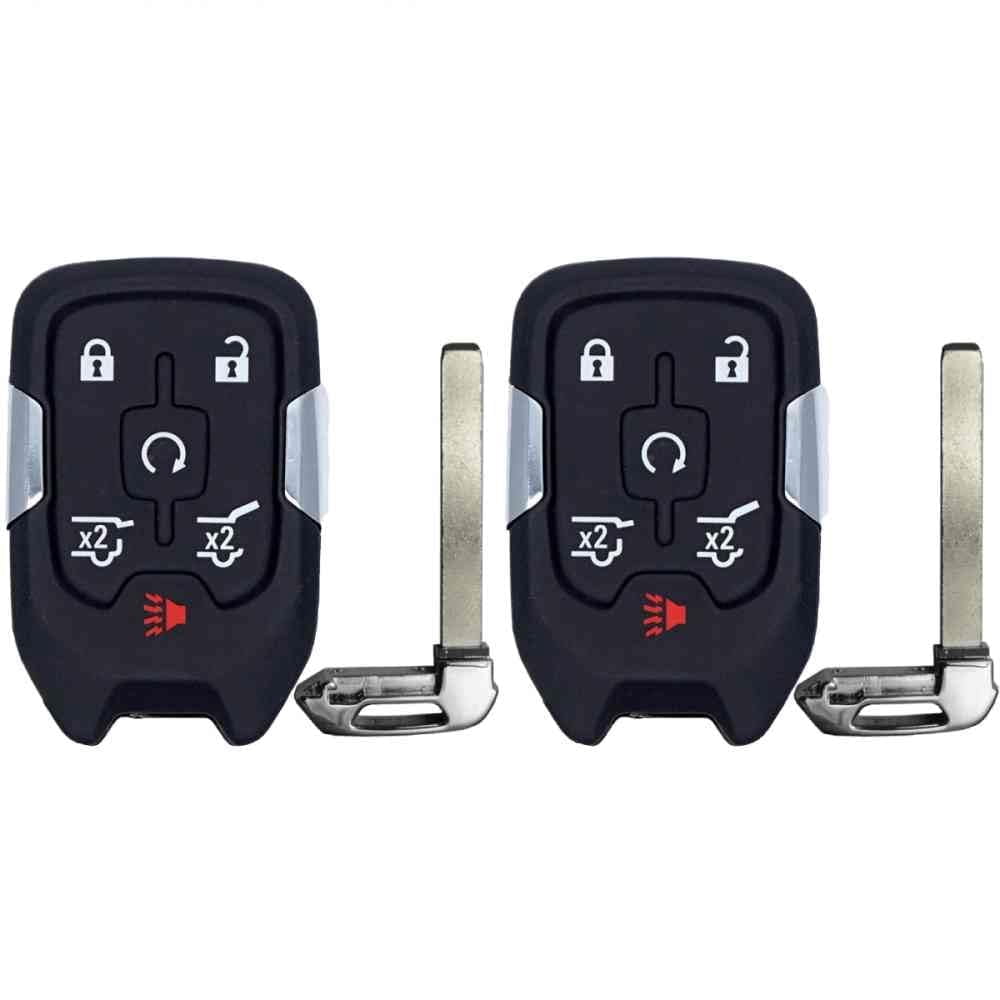 Keys4Less Replcament Smart Key Fob for GMC Yukon 2015-2020 FCC HYQ1AA Part Number 13580802 13508278 13529634 13580804 13508280 Pack of 2