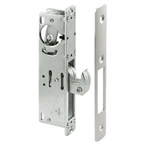 Keys4Less Storefront Door Mortise Lock Hook Deadbolt & Cylinder Combo, Adams Rite Cam (Aluminum, 1 1/8")