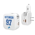 thumbnail image 1 of Keyscaper Aidan Hutchinson Detroit Lions Ready 2-in-1 USB Charger, 1 of 1