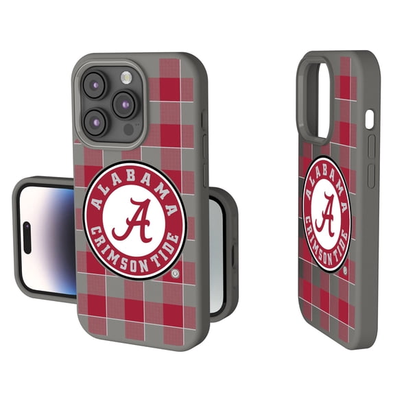 Keyscaper Alabama Crimson Tide Plaid Soft Touch iPhone Case