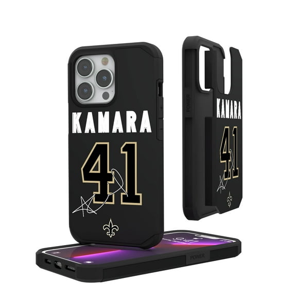 Keyscaper Alvin Kamara New Orleans Saints iPhone Rugged Case