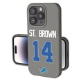 thumbnail image 1 of Keyscaper Amon-Ra St. Brown Gray Detroit Lions Ready Soft Touch iPhone Case, 1 of 7