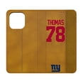 thumbnail image 1 of Keyscaper Andrew Thomas Brown New York Giants Folio iPhone Case, 1 of 7
