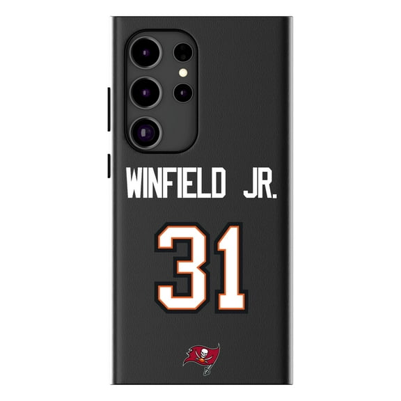Keyscaper Antoine Winfield Jr. Black Tampa Bay Buccaneers Galaxy Magnetic Bump Case