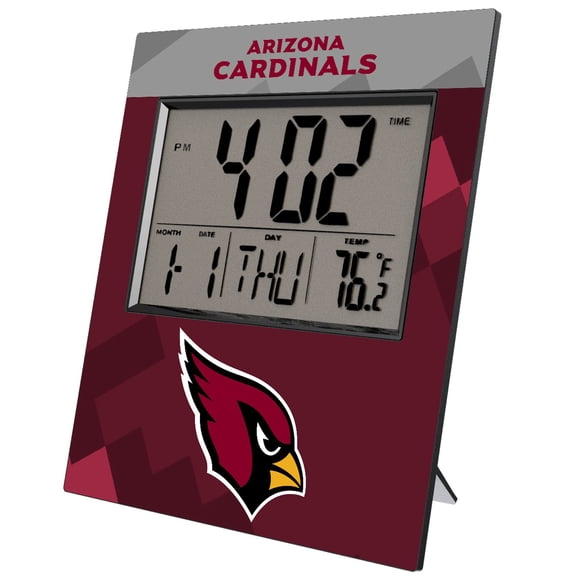 Keyscaper Arizona Cardinals Color Block Digital Desk Clock
