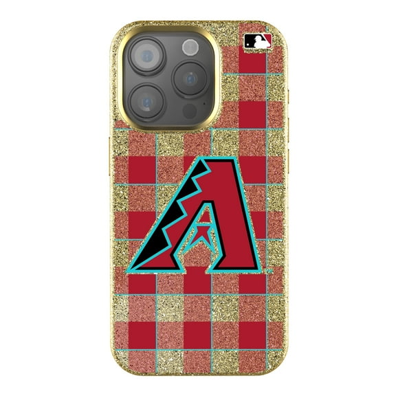Keyscaper Arizona Diamondbacks Plaid Bling iPhone Case