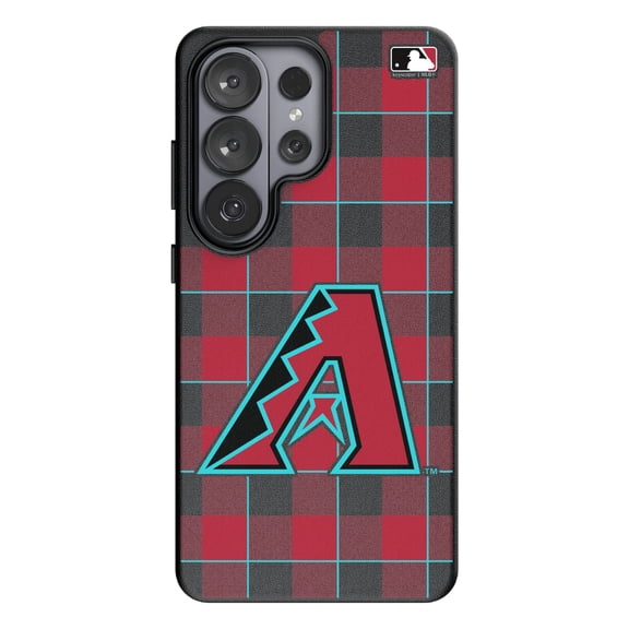 Keyscaper Arizona Diamondbacks Plaid Galaxy Magnetic Bump Case