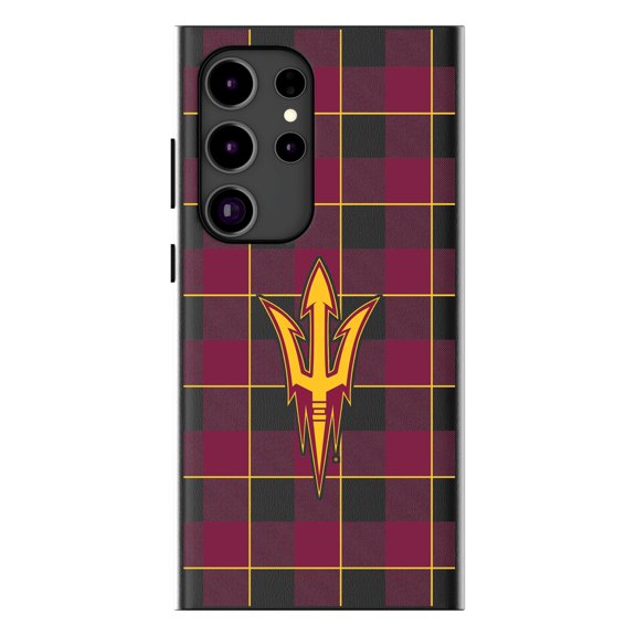 Keyscaper Arizona State Sun Devils Plaid Galaxy Magnetic Bump Case