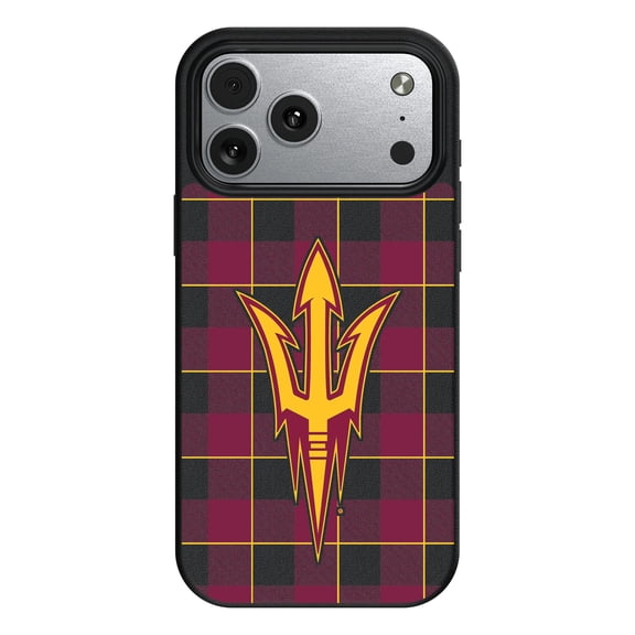 Keyscaper Arizona State Sun Devils Plaid Magnetic Bump iPhone Case