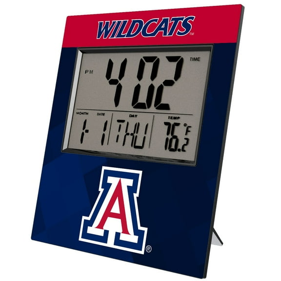 Keyscaper Arizona Wildcats Color Block Digital Desk Clock
