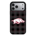 thumbnail image 1 of Keyscaper Arkansas Razorbacks Plaid Magnetic Bump iPhone Case, 1 of 6