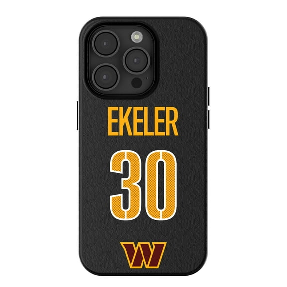 Keyscaper Austin Ekeler-Black Washington Commanders iPhone Magnetic Bump Case
