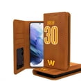thumbnail image 1 of Keyscaper Austin Ekeler Brown Washington Commanders Galaxy Folio Case, 1 of 1
