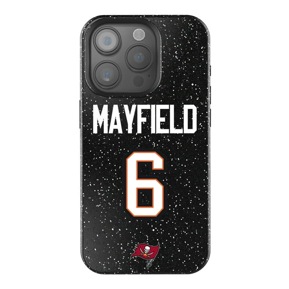 Keyscaper Baker Mayfield Black Tampa Bay Buccaneers Bling iPhone Case